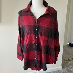 American Eagle grunge flannel longsleeve shirt